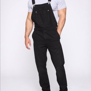 Fashion Nova 36 Men Black Overalls